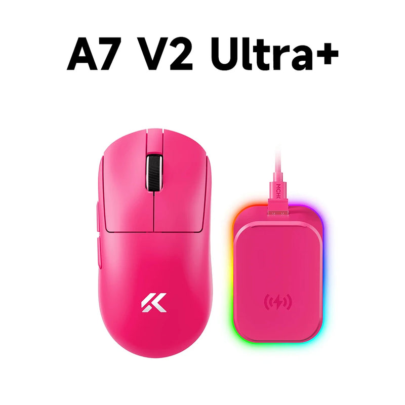 MCHOSE A7 V2 Lightweight Wireless Gaming Mouse Dual 8,000Hz Polling Rate PAW3950 TI Gaming Esports Office Mouse