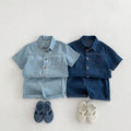 MILANCEL Kids Clothing Set Denim Girls Clothes Suit Shirt | SAMAG