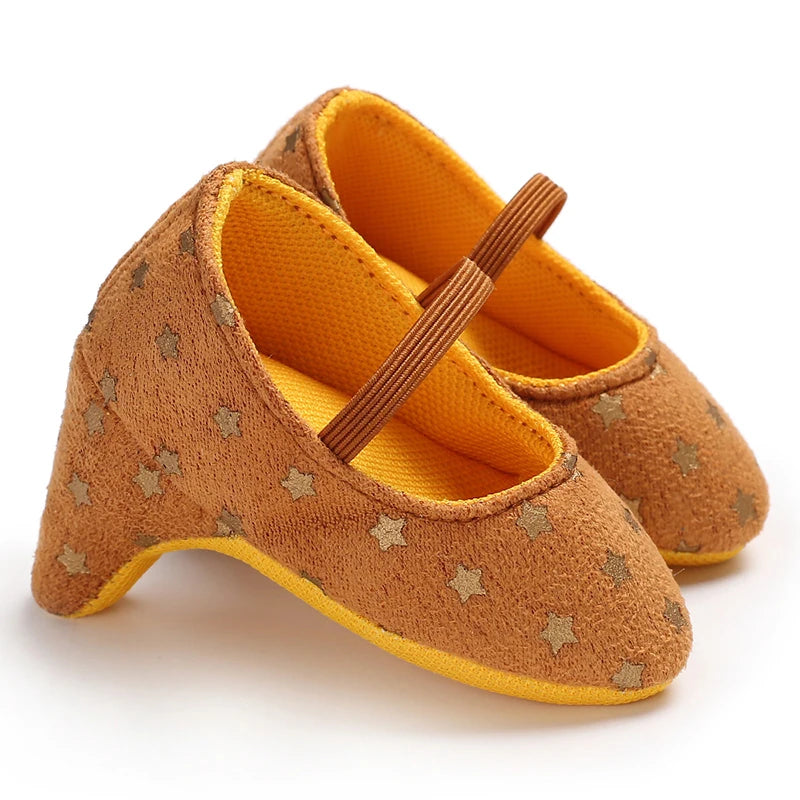 Infant Pre-Walker Shoes 0-18M Baby Girls Princess Bow Shoes Solid Color Fashion Party Walking Footwear