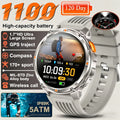 New T-REX3 Ultra 1100mAh Battery SmartWatch 10ATM Waterproof GPS Compass Flashlight 1.7" AMOLED HD Call Sports Smart Watch Men