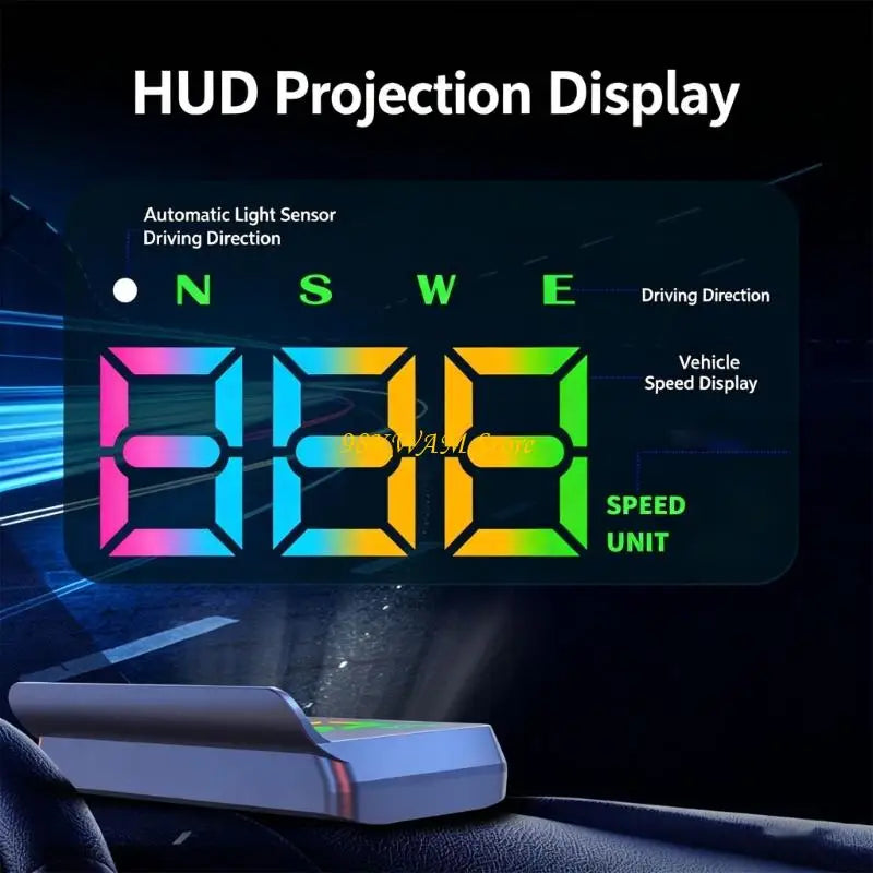Auto On Off Head Up Display with Screen & Safety Alerts ABS for Vehicles 68UF