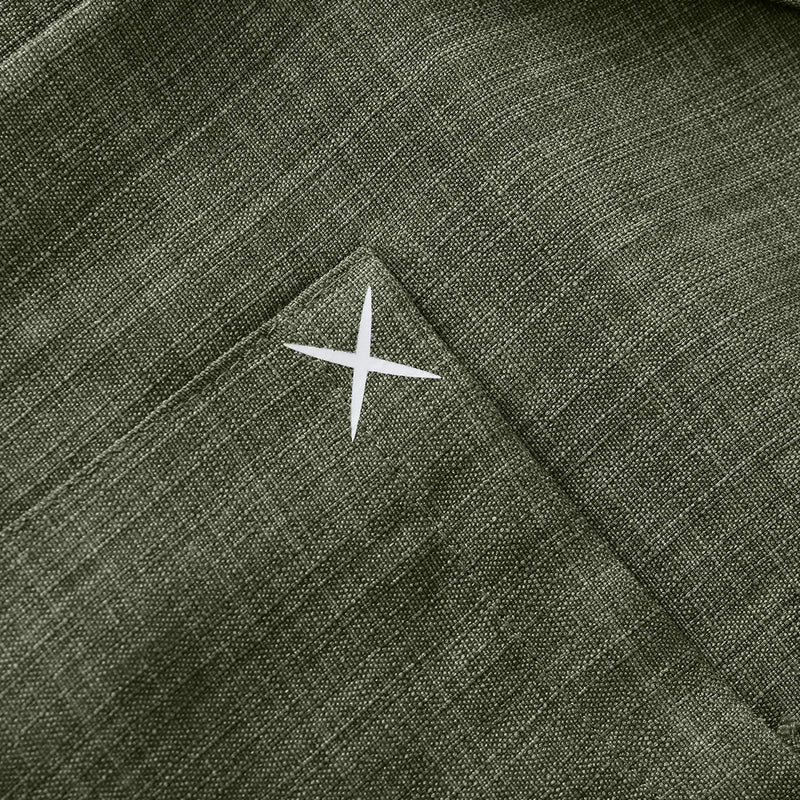 Men's Minimalist Pocket Embroidery Set, Textured Short | SAMAG