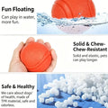 Indestructible Dog Chew Toy Solid Rubber Bouncy Ball for Teeth Grinding Interactive Outdoor Throwing & Fetch Training Pet Ball