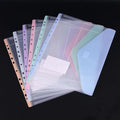 A4 Loose Leaf Binder 3 Ring Folder Transparent File Organizer Office Document Management School Storage System