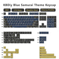 KBDiy GMK Blue Samurai Keycap Cherry Profile Double Shot PBT ISO Keycaps For Gamer Mechanical Keyboard Kit Gaming Point Key Cap