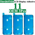 VerdeVida 3pcs OEM Screen Display Adhesive for iPhone 13 Pro Max 11 12 13 14 15 Plus XS X LCD Waterproof Glue Sticker Frame Seal