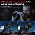 ZIYOUHU NVC800 Infrared 16X Digital Zoom 4K Night Vision Binoculars WIFI Head-Mounted IR Night Vision Goggles 800m with Altitude