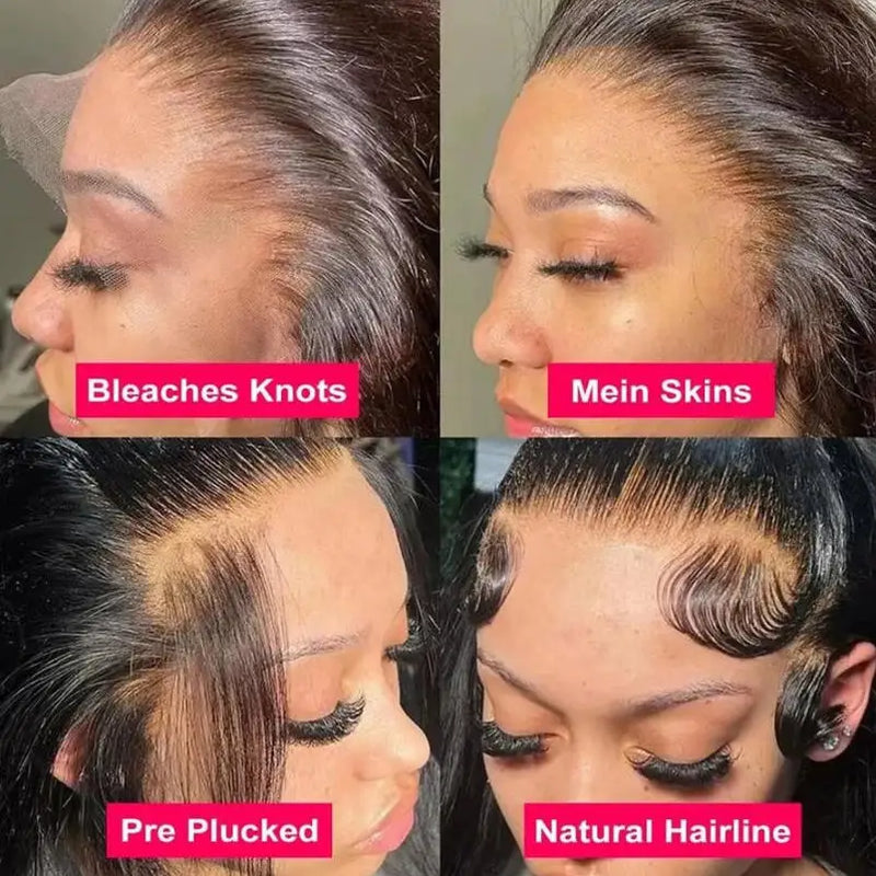 Straight Human Hair Lace Wigs 250% Density 13x4 13x6 5x5 HD Transparent Lace Glueless Wigs Pre Plucked Hairline