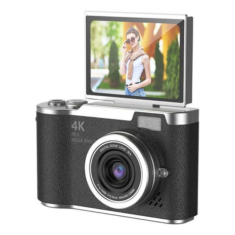 High-Definition HD Digital Camera Flip Screen 8X Digital Zoom Kids Photography Toy 4K 48MP Led Flash Light Video Camcorder CCD