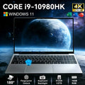 2026 15.6" Intel Core i9 10980HK Gaming Laptop IPS 4K 16GB RAM 1TB SSD M.2 Windows 11 Pro Fingerprint Unlock Backlight Computer