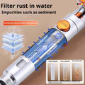 5 Spray ABS Portable Shower Head High Pressure Large Flow Spa Filtered Shower Heads with Stop Button Universal Bathroom Nozzle