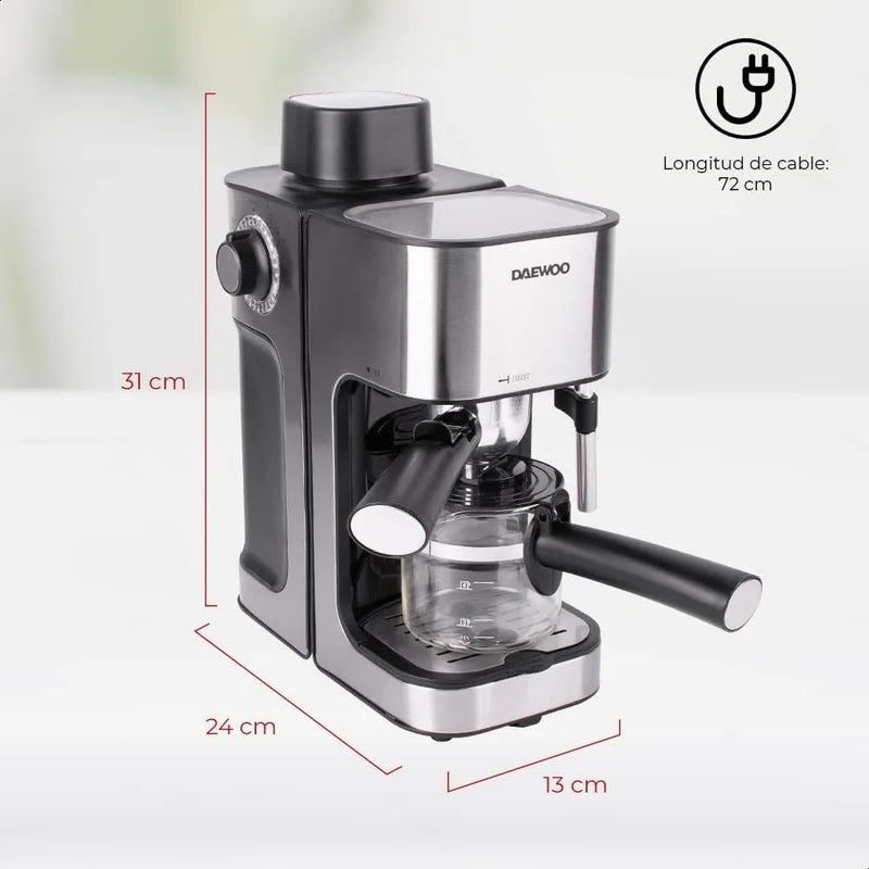 DES-485 Espresso Machine | 2 & 4 Cups Coffee Machine |220 Volt 50 Hz