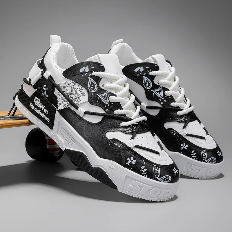 Sneakers, Outdoor Sports Men's Lace-up Fitness Skate Shoes Casual Basketball Shoes Comfortable Soft Sole Large Size