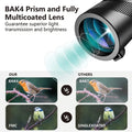 Telescope 10X42 Monocular Powerful for Long-distance Observation with HD Field of View suitable for Outdoor Camping Hunting