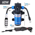 0.7MM Brass Nozzle 60W Self-Priming Pump Timing Misting Spray Kit for Garden Plants Farm Automatic Atomization Cooling System