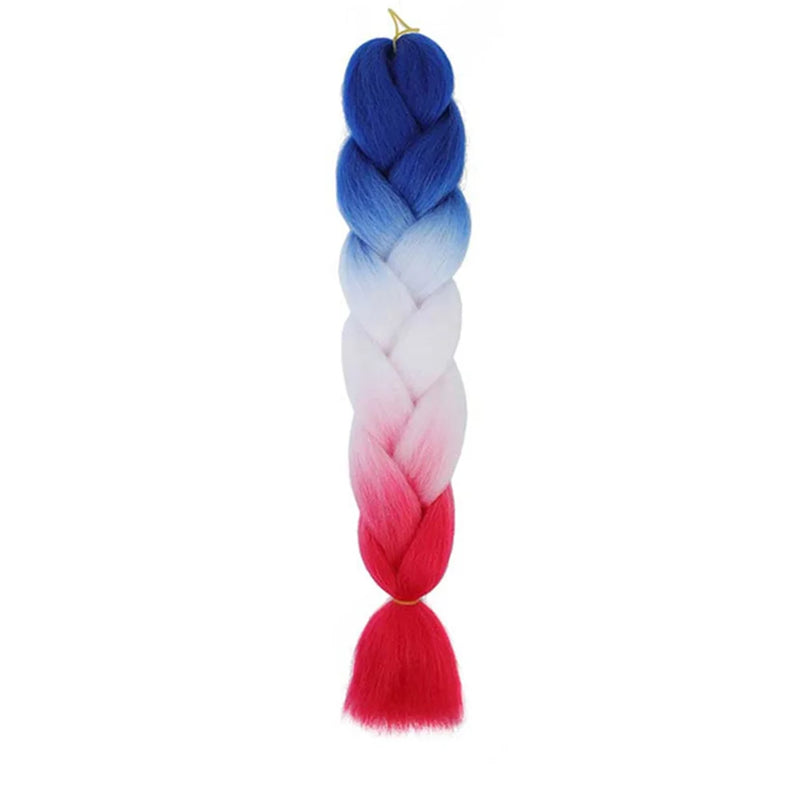 24 Inches DIY Jumbo Braiding Hair Synthetic Hair Extensions Afro Ombre Crochet Braid Hair Wholesale For Women