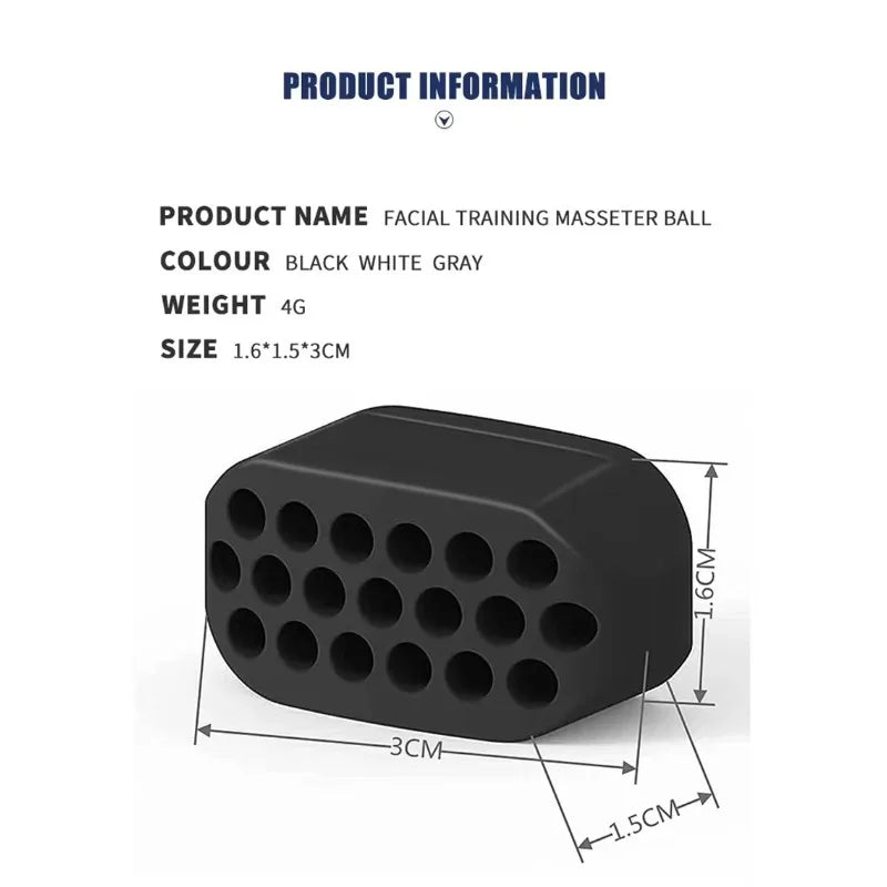 Silicone Jaw Exerciser Facial Toner & Jawline Fitness | SAMAG