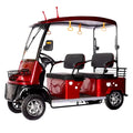 New 2 3 4 Seat Mini Bus Electric Four Wheeler With Roof Scenic Sightseeing Car Double Row Seat Scooter Electric Golf Cart