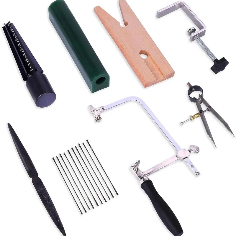 Professional Jewelry Wax Carving Kit with Ring Molds Saw Files and Lost Wax Casting Tools for Ring Making