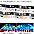 SK6812 RGBW Led Strip Light 4 in 1 Similar WS2812B 1m 5m 30 60 144 LEDs Individual Addressable RGBWW Led Lights IP30 65 67 5V12V