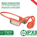 Bone Conduction Earphones Bluetooth Wireless IPX8 Waterproof MP3 Player Hifi Ear-hook Headphone With Mic Headset For Swimming