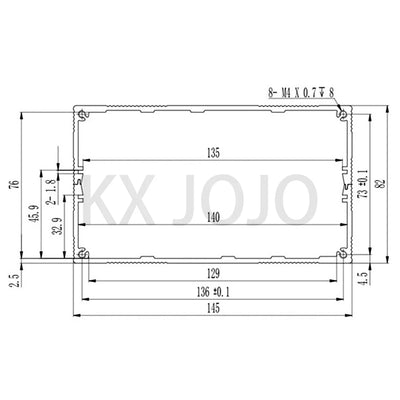 Special Link Black Aluminum Enclosure 145*82*90mm | SAMAG
