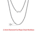 Rinntin 925 Sterling Silver Italian 2.6/3.7/5.0mm Flat Mariner Chain Necklace for Women Men Fashion Neck Chain Jewelry SC78