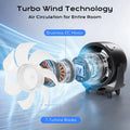 New Misting Fan Humidifying Rapid Cooling Hanging Hole Low Noise Digital Display Button Controlled Speed Fine Absorbable