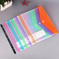 A4 Loose Leaf Binder 3 Ring Folder Transparent File Organizer Office Document Management School Storage System