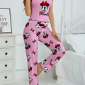 Women's 2-piece Disney Minnie Bow Cute Cartoon Pattern | SAMAG