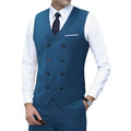 New Brand Dress Vests for Men Casual Slim Fit Mens Suit Vest Double Breasted Waistcoat Gilet Homme Formal Business Jacket