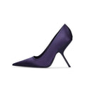 SLSHLYJ Fashion Show Silvery 9cm High Heel Spring Autumn New Irregular Heels Black Red Pointed Sexy Women's Single Shoes Size 43