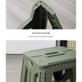 Folding Step Stool Strong Load-bearing Heavy-Duty Chair Travel Use Compact Collapsible Chair with Handle Camping Supplies