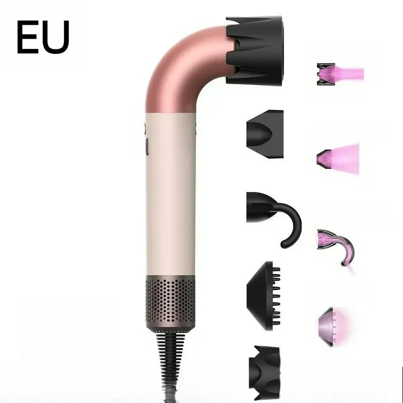 For EU 5-in-1 Leaf Free Hair Dryer, Lon Negative, Professional Hair Care, Quick Drying, 1400 watts, High Speed, Po