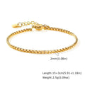 Non Tarnish Stainless Steel Bracelet Gold Plated Stackable for Women, Thin Herringbone Chain Bracelet Waterproof Jewelry Gift