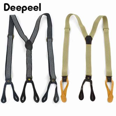 1Pc 2.5*115cm Adults Men's Suspenders Pants Y - Shaped Braces Adjust Elastic Anti - Slip Strap DIY Male Fashion Belts | SAMAG