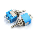 10pcs ON-OFF-ON / ON-ON Miniature Toggle Switches Mini MTS-102 103 202 203 Power Button Switch Car