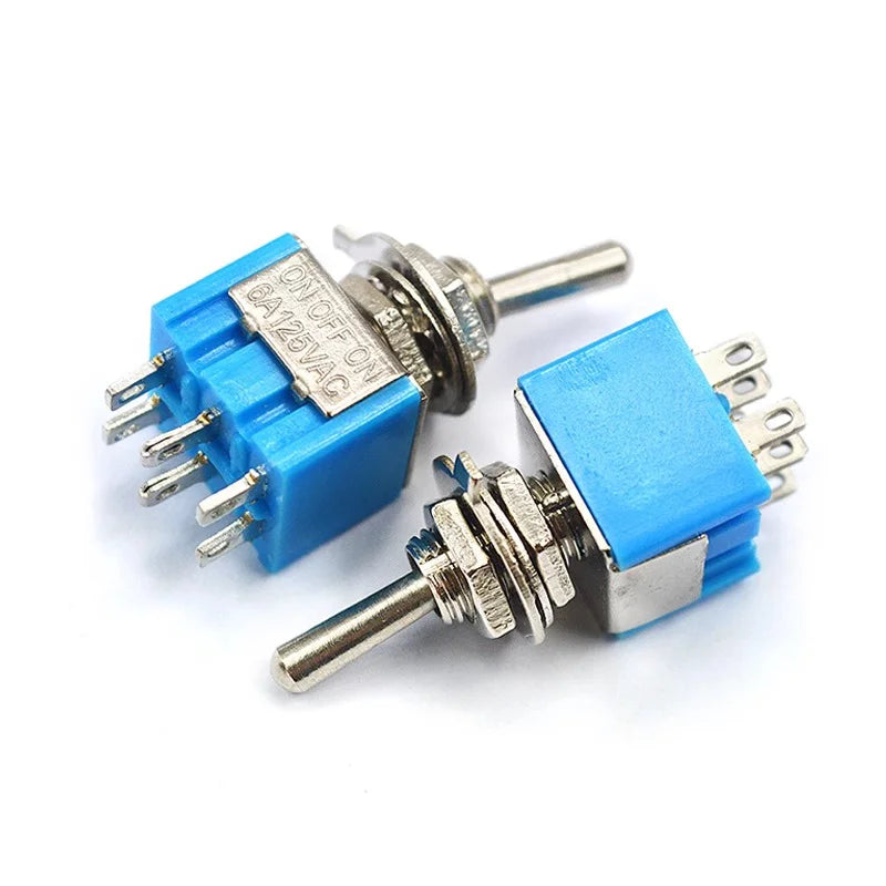 10pcs ON-OFF-ON / ON-ON Miniature Toggle Switches Mini MTS-102 103 202 203 Power Button Switch Car