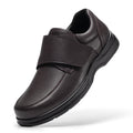 Fitville Men'S Business Leather Shoes Wide Toe Box  Casual Oxford Shoes  Lightweight Non-Slip Water-Repellent For Swollen Feet