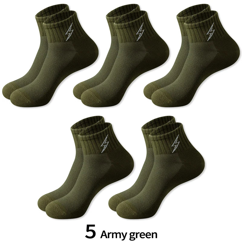 Cotton Cushion Socks Men Quarter Ankle Athletic Running | SAMAG