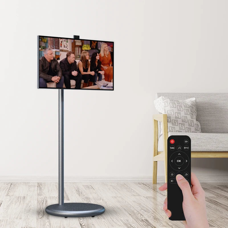 OFD 27 Inch Portable Smart Tv Interactive Digital Signage With Camera Battery Powered Touchscreen Android Display For Home