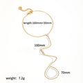 Fashion 18K Gold Plated Stainless Steel Zircon Ring Bracelet for Women Individualistic Daily Wear - Visuel 17 | SAMAG