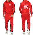 Spring Autumn Men I Am Hardstyle Logo Print Fashion Hooded Pullover Tracksuit+Leisure Drawstring Sweatpants - View 2 | SAMAG