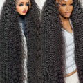 300 Density 13x6 Hd Deep Wave Frontal Wig 30 34inch Glueless Wigs 100% Human Hair Water Wave Curly Lace Front Wig For Women