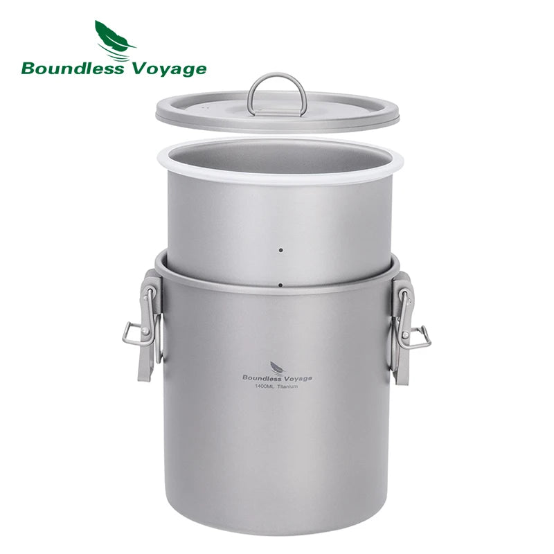 Boundless Voyage Titanium Rice Cooker Pot Ultralight - View 2 | SAMAG