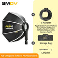 SMDV Flip 20 24 28 Quickly Release Parabolic Out Door Softbox for A1 Godox V1 AD100PRO V860II AD200 Flash Soft Box