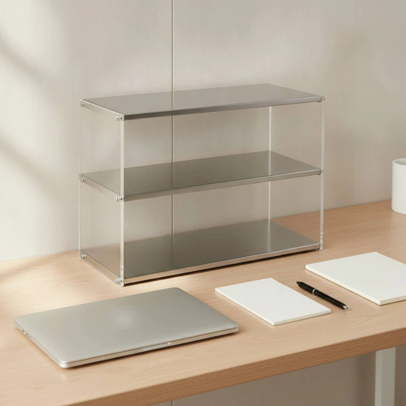 Countertop Storage Rack Clear Tabletop Organizer Facial Care Space - Saving Acrylic Riser Multi - Purpose - View 6 | SAMAG