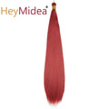 22-28Inch Straight Pony Hair Bundles Crochet Braids Hair Silky Colorful Synthetic Braiding Hair Ombre Synthetic Hair For Women
