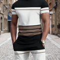 Summer Men's Letter Print Short-Sleeve T-Shirt Stylish | SAMAG