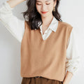 Sweater Vest Spring Autumn Warm Fashin Korean Soft Loose | SAMAG